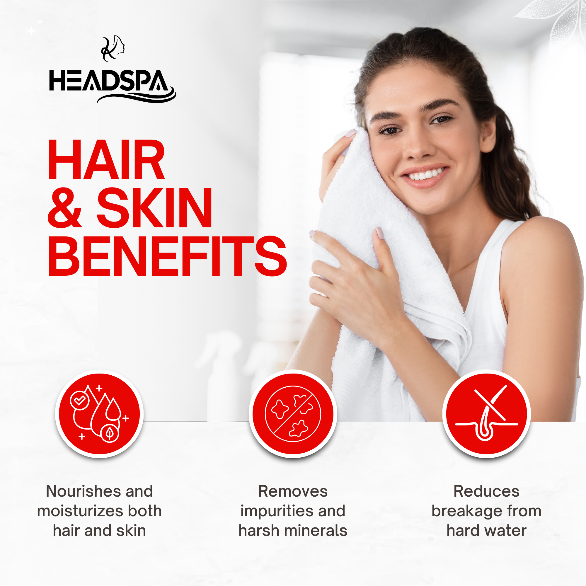 K-HeadSpa Korean Shower Head Therapy Kit – Rose Essence