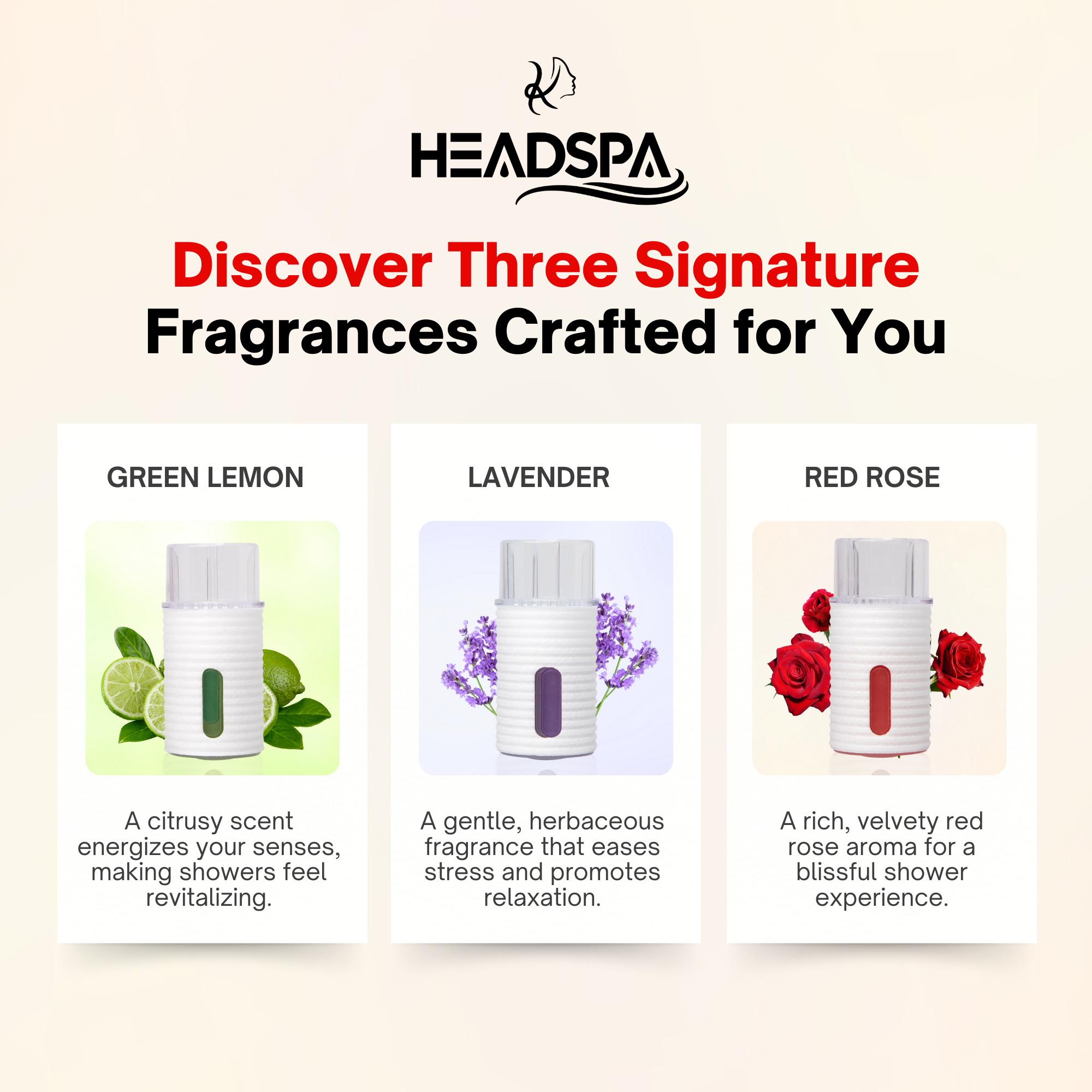 K-HeadSpa Korean Shower Head Therapy Kit – Rose Essence