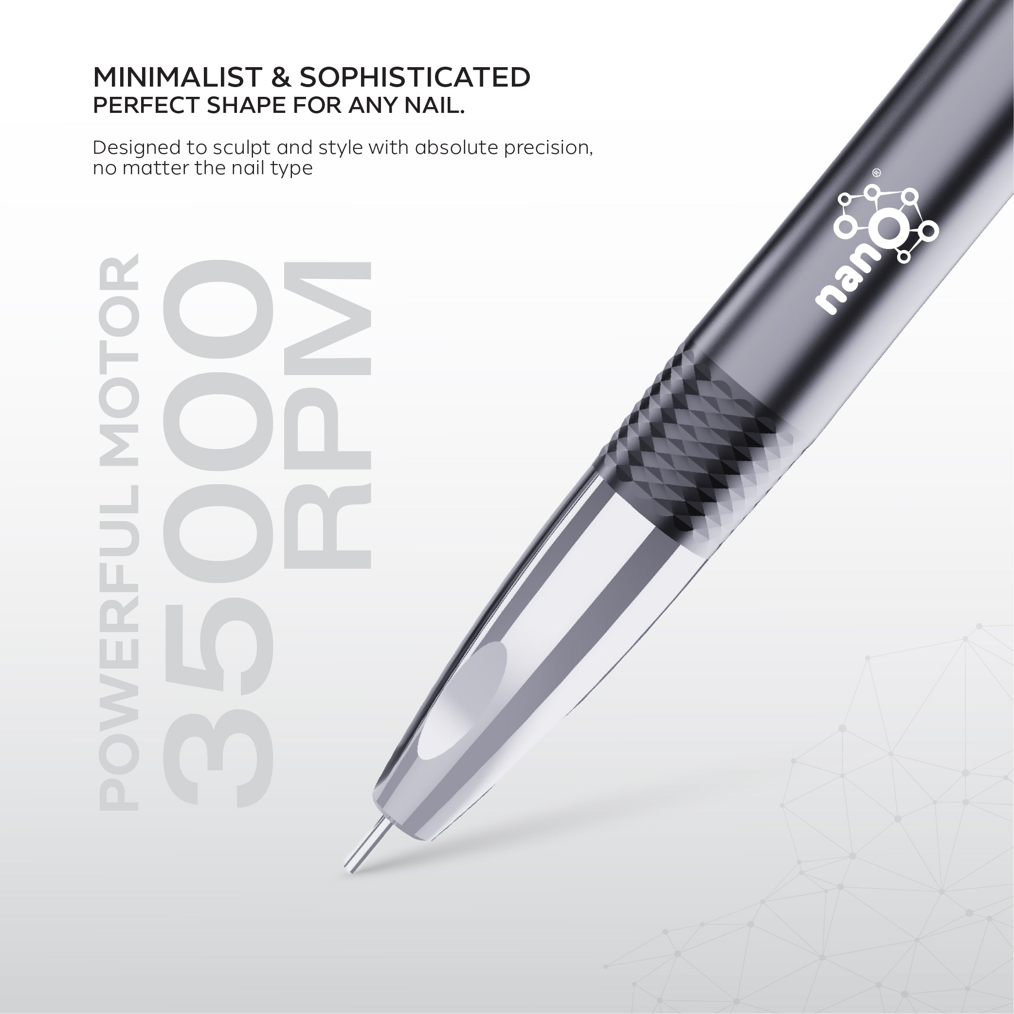 Nano® Brushless Pro Nail Drill Machine - 35,000 RPM | Professional Electric Nail Drill Machine