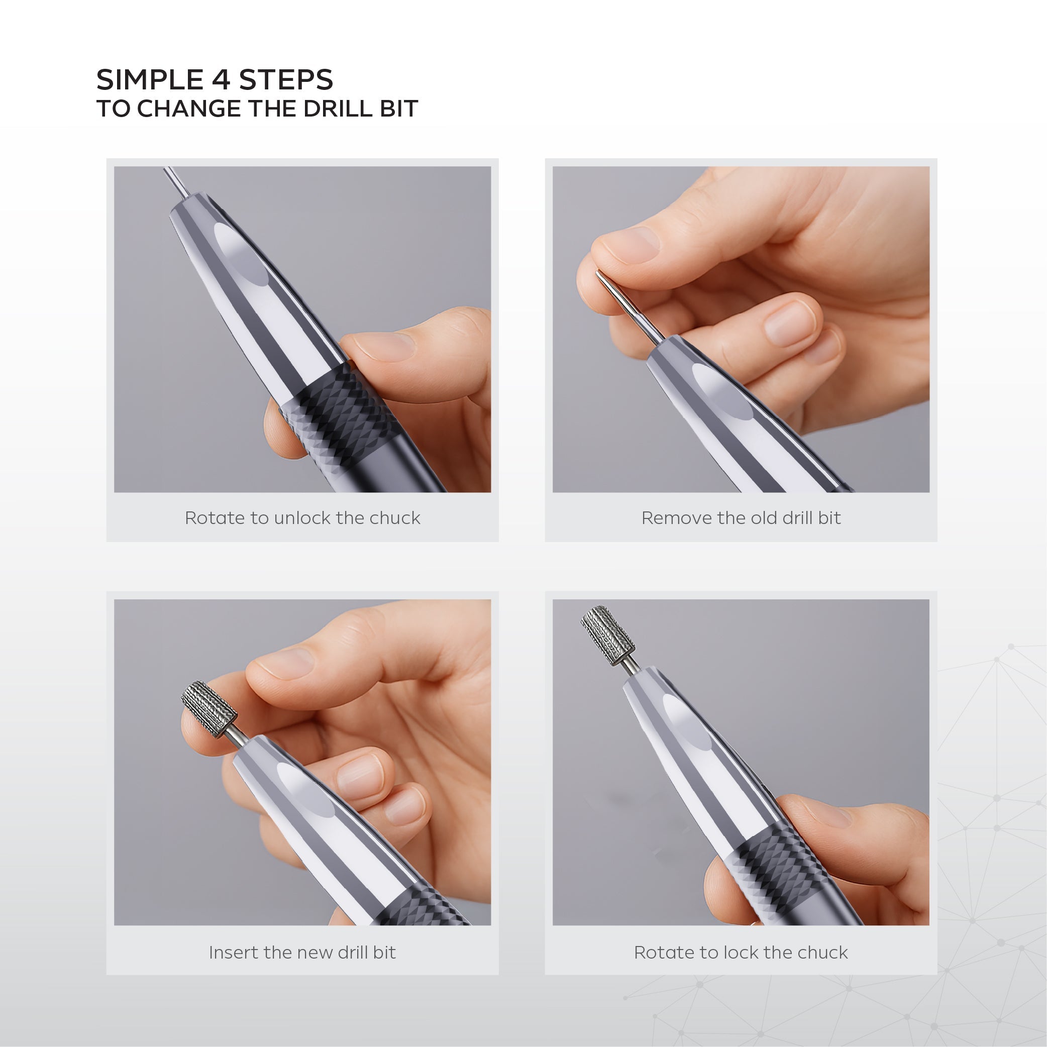 Nano® Brushless Pro Nail Drill Machine - 35,000 RPM | Professional Electric Nail Drill Machine