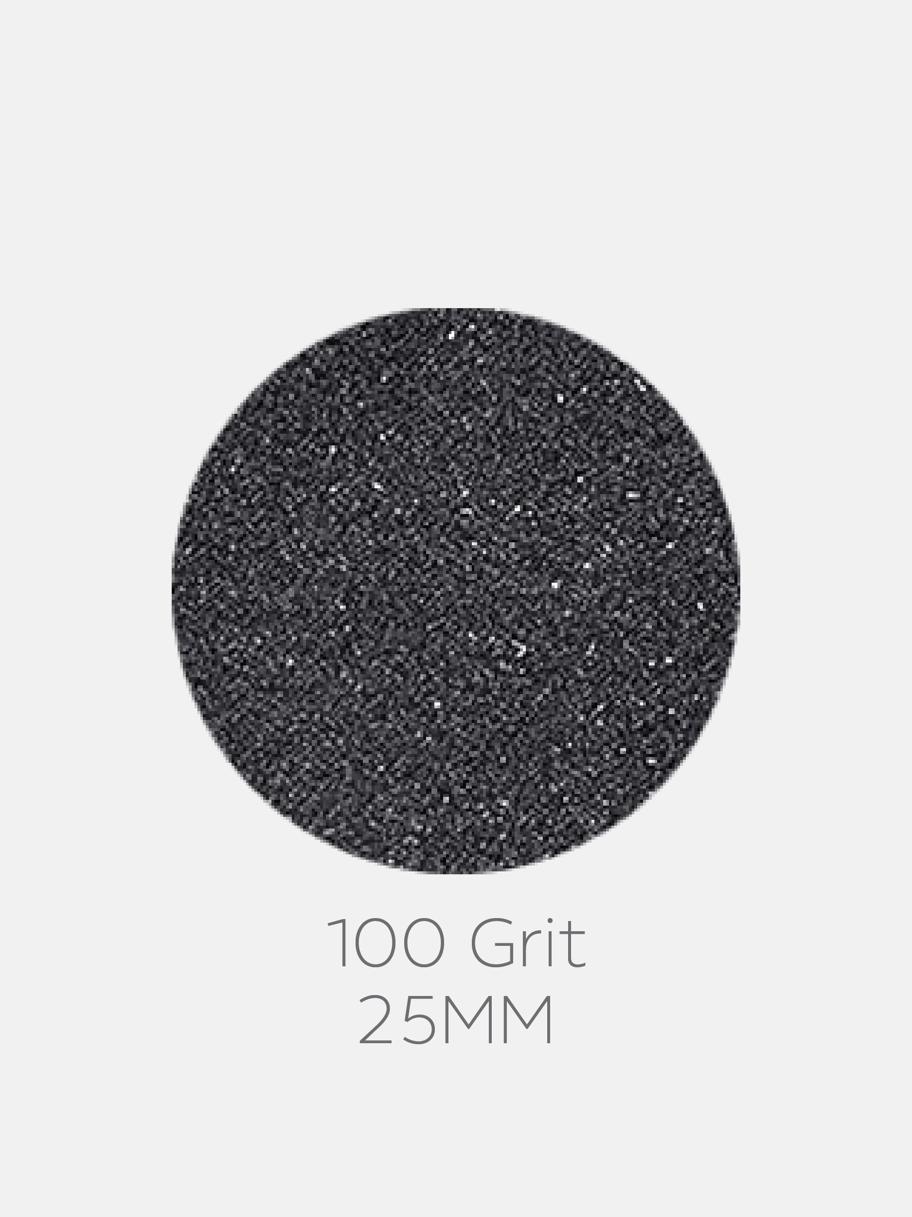 25mm Standard Sanding Paper Discs (80,100,150,180,240 Grit) - 50 pcs
