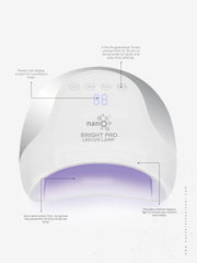 Nano® Bright Pro UV/LED Nail Lamp – 30W | Professional, High-Performance, Fast-Curing Nail Lamp