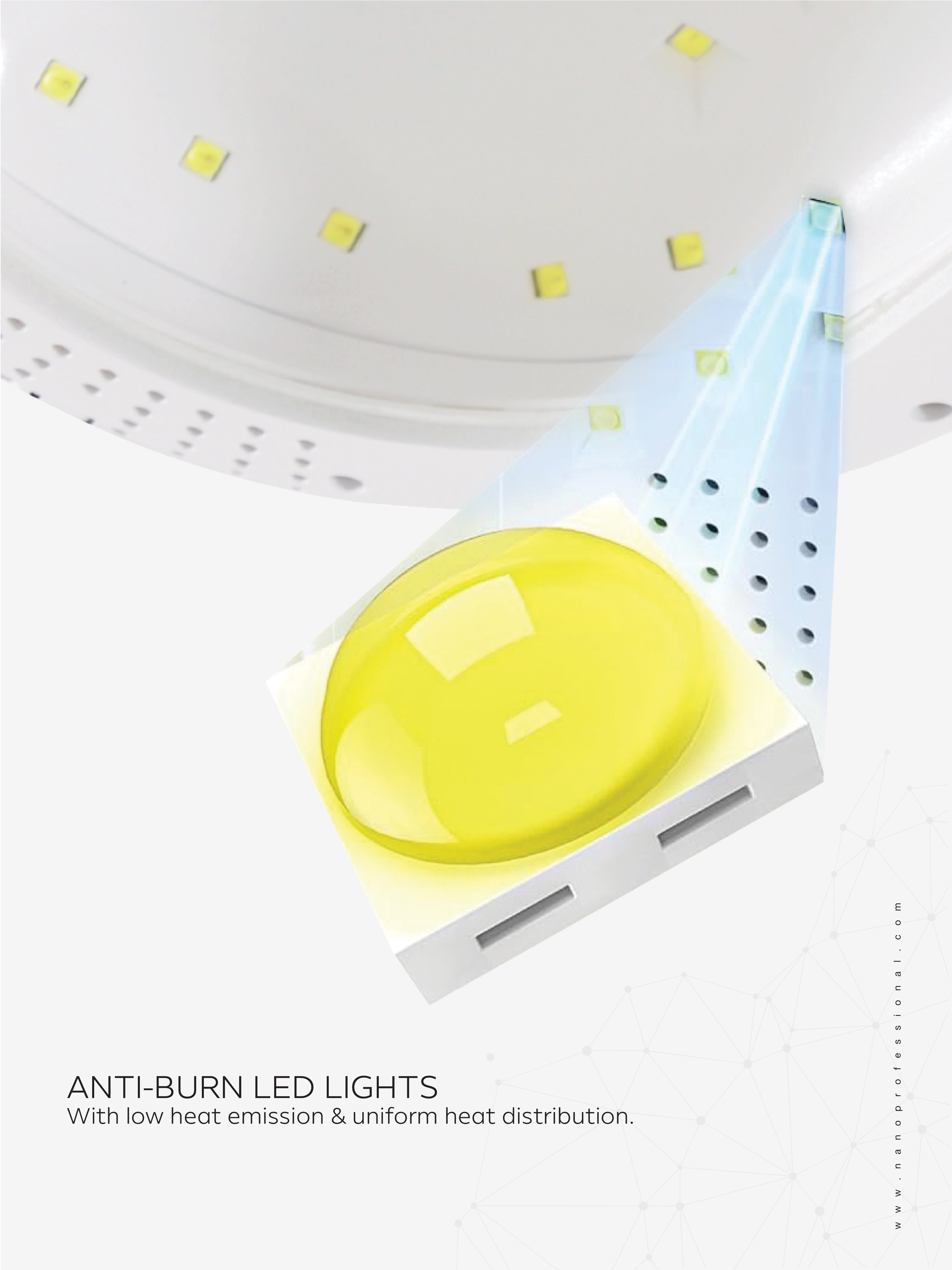 Nano® Bright Pro UV/LED Nail Lamp – 30W | Professional, High-Performance, Fast-Curing Nail Lamp