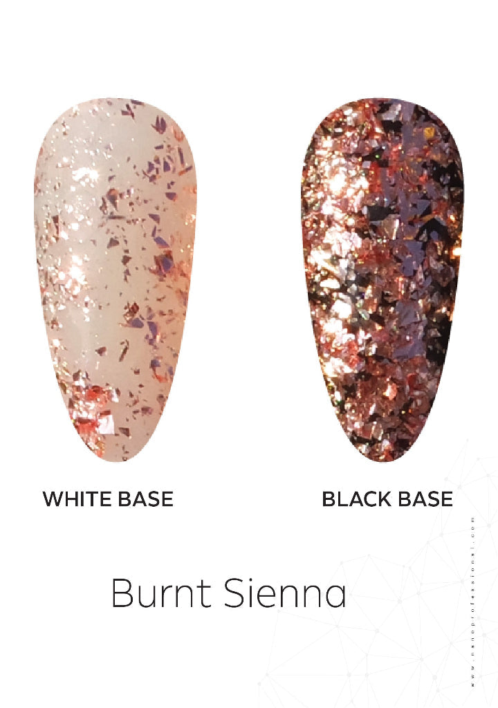 Burnt Sienna Glitter Foil Powder 0.8gm