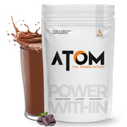 ATOM Whey Protein with Digestive Enzymes 27g protein 5.7g BCAA Lab Tested USA Labdoor Certified For Accuracy & Purity