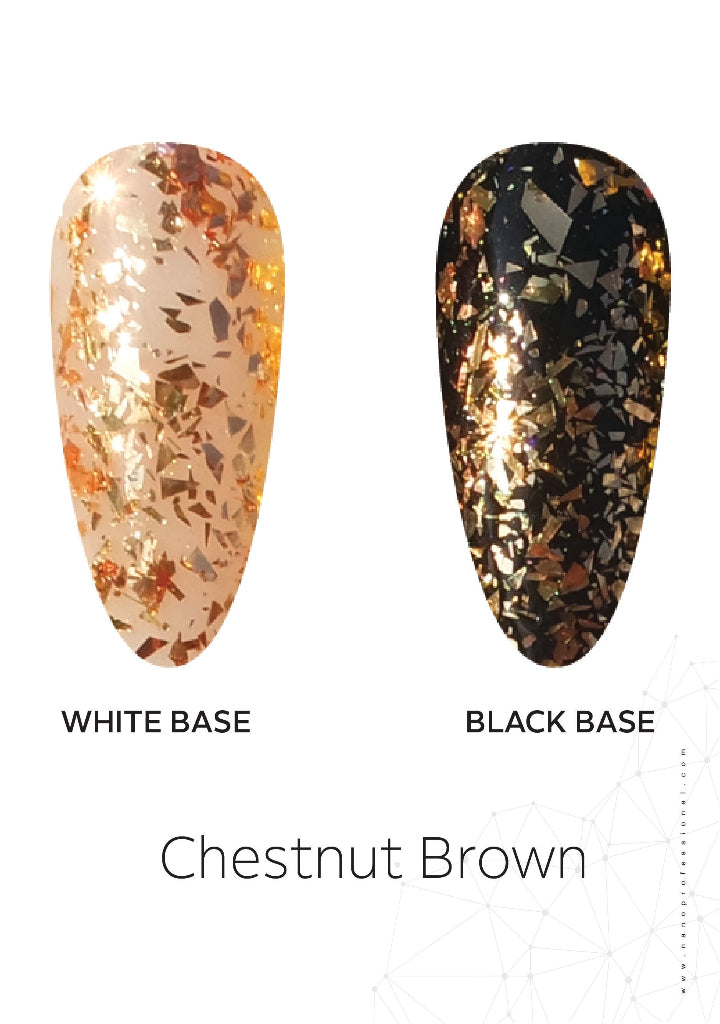 Chestnut Brown Glitter Foil Powder 0.8gm