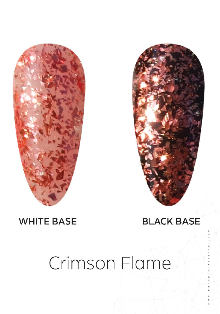 Crimson Flame Glitter Foil Powder 0.8gm