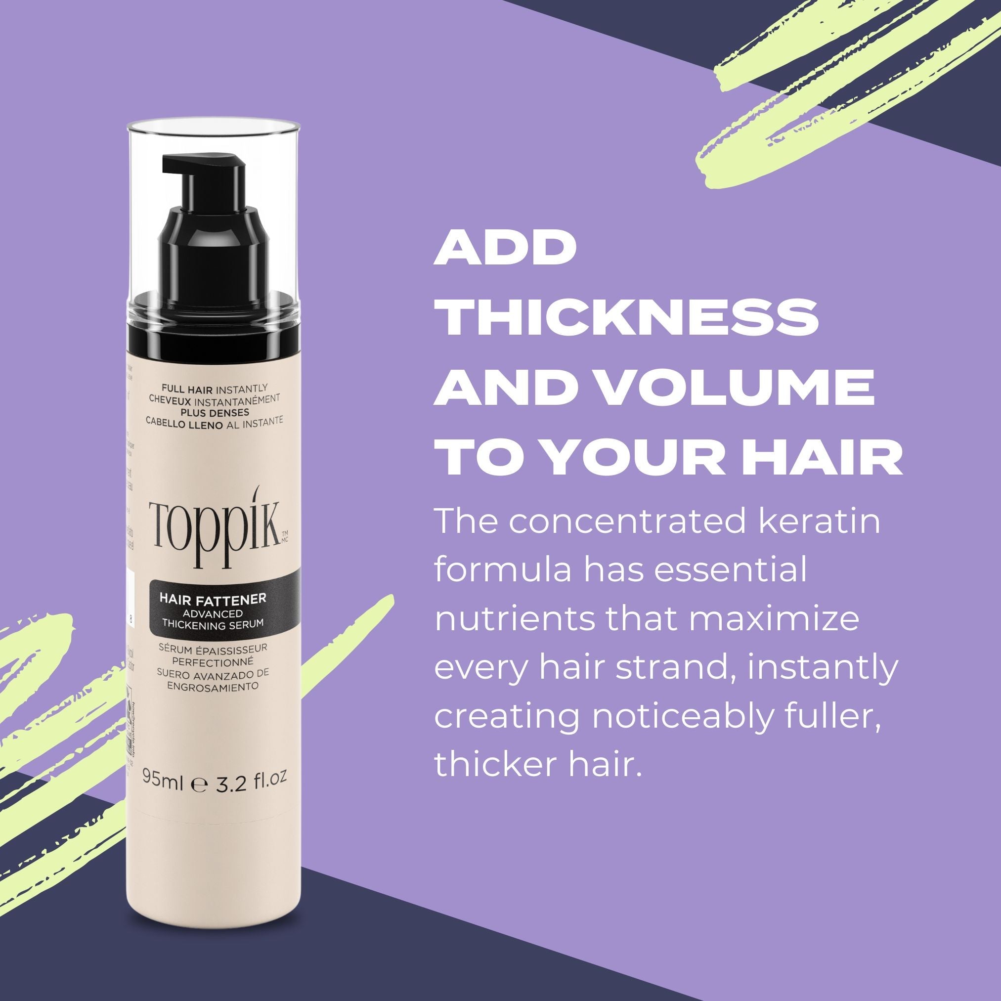 Toppik Hair Fattener Advanced Hair Thickening Serum 95 ml