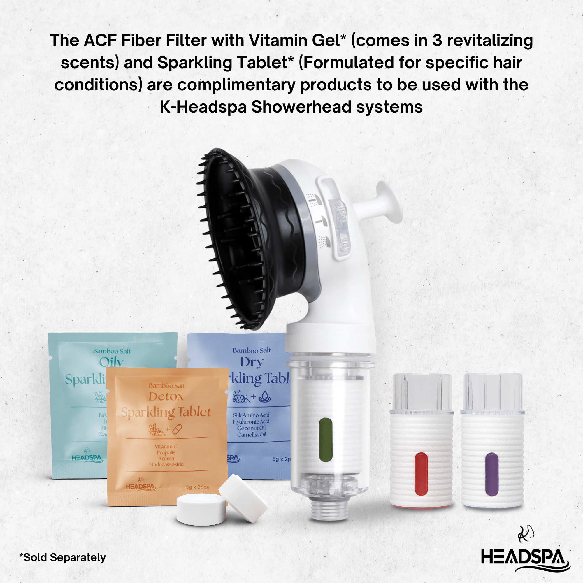 K-HeadSpa Bamboo Salt Sparkling Tablet for Scaly Scalp