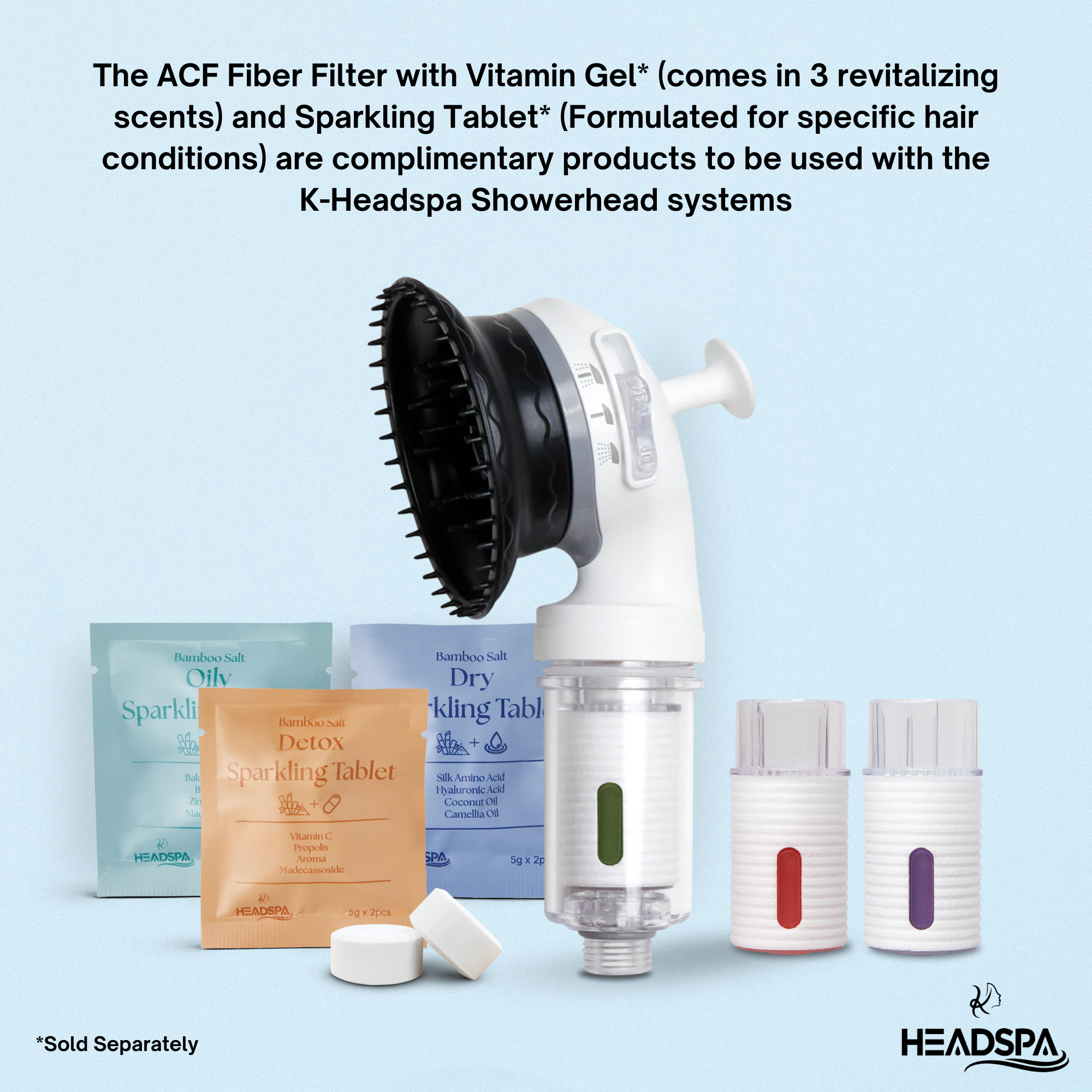 K-HeadSpa Bamboo Salt Sparkling Tablet for Oily Scalp