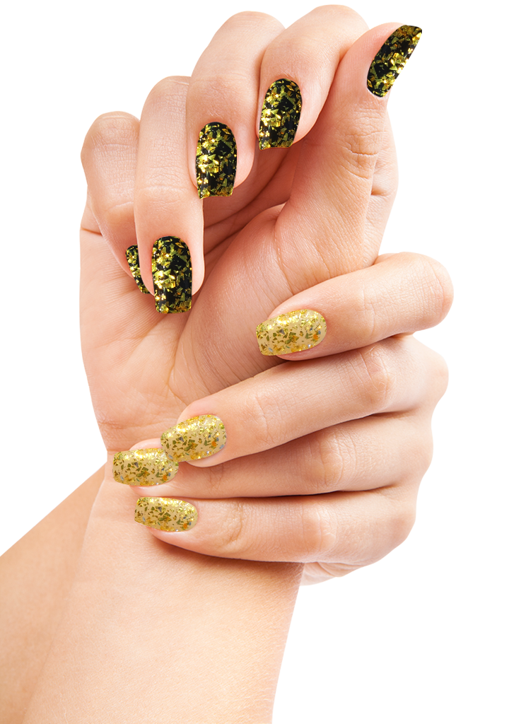 Golden Olive Glitter Foil Powder 0.8gm