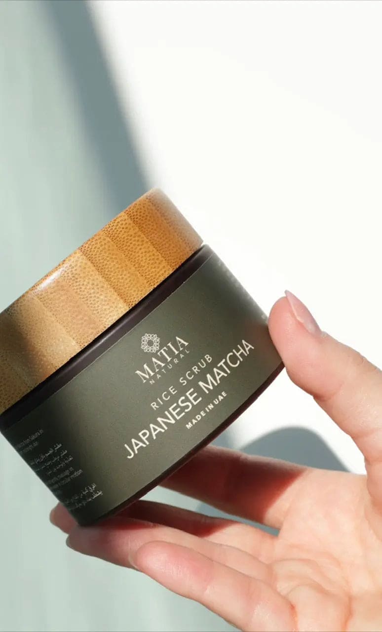 Japanese Matcha Rice Scrub