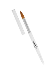 Kolinsky Brush #14 - Nano® White Metal Acrylic Nail Brush