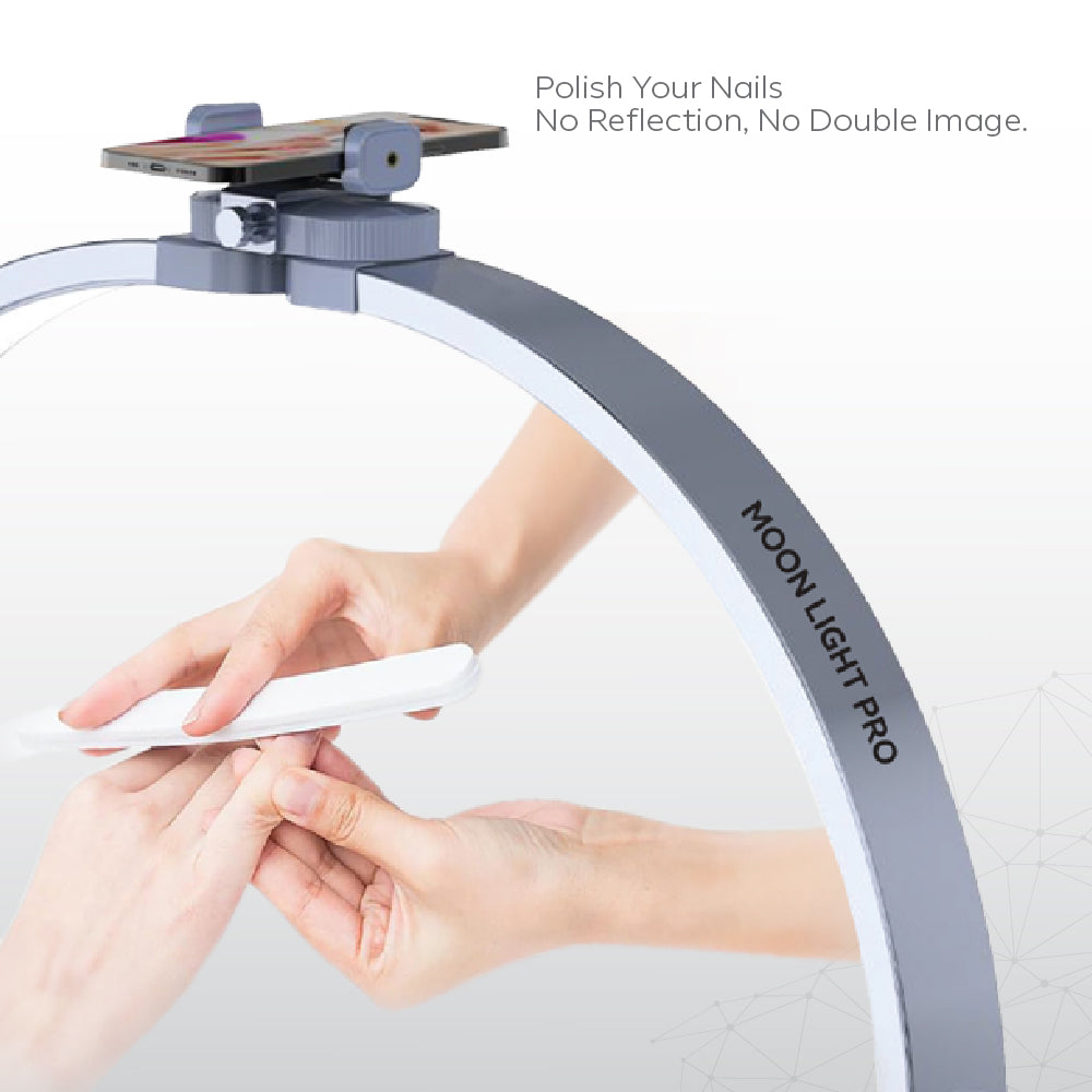 Nano® Moon Light Pro – 45W | Foldable Half-Moon LED Nail Lamp with 392 Beads