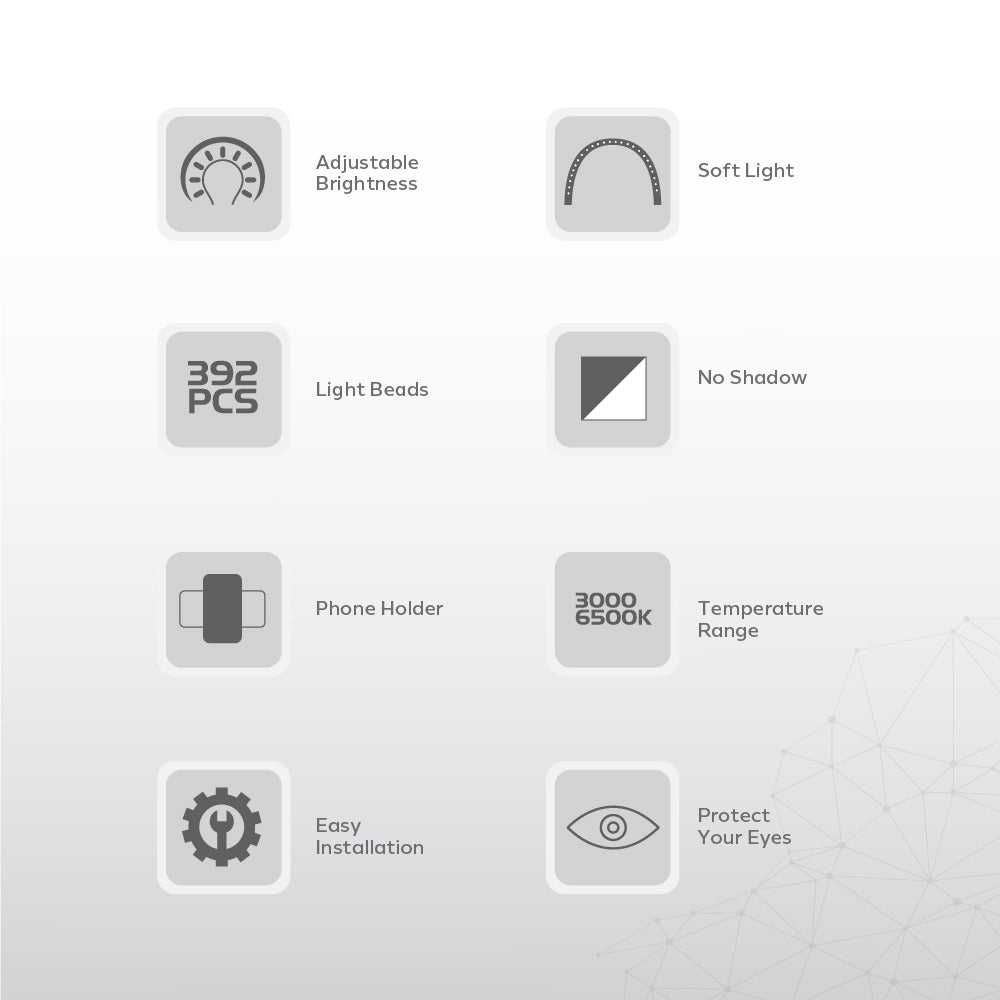 Nano® Moon Light Pro – 45W | Foldable Half-Moon LED Nail Lamp with 392 Beads