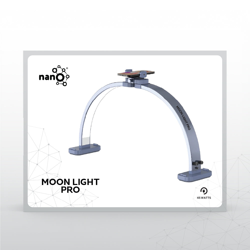 Nano® Moon Light Pro – 45W | Foldable Half-Moon LED Nail Lamp with 392 Beads