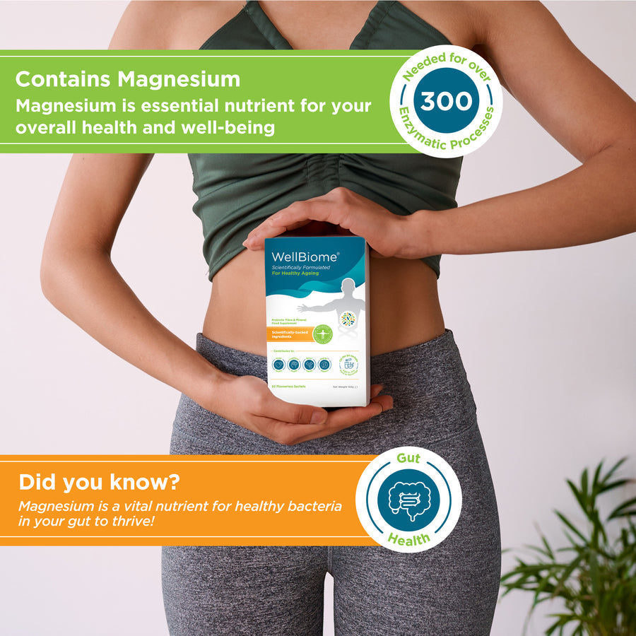 WellBiome - Prebiotic Fibre Complex for Gut Health Support - 30 Servings