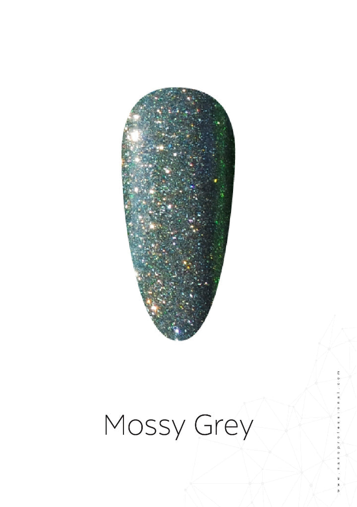 Mossy Grey Disco Glitter Powder 0.8gm
