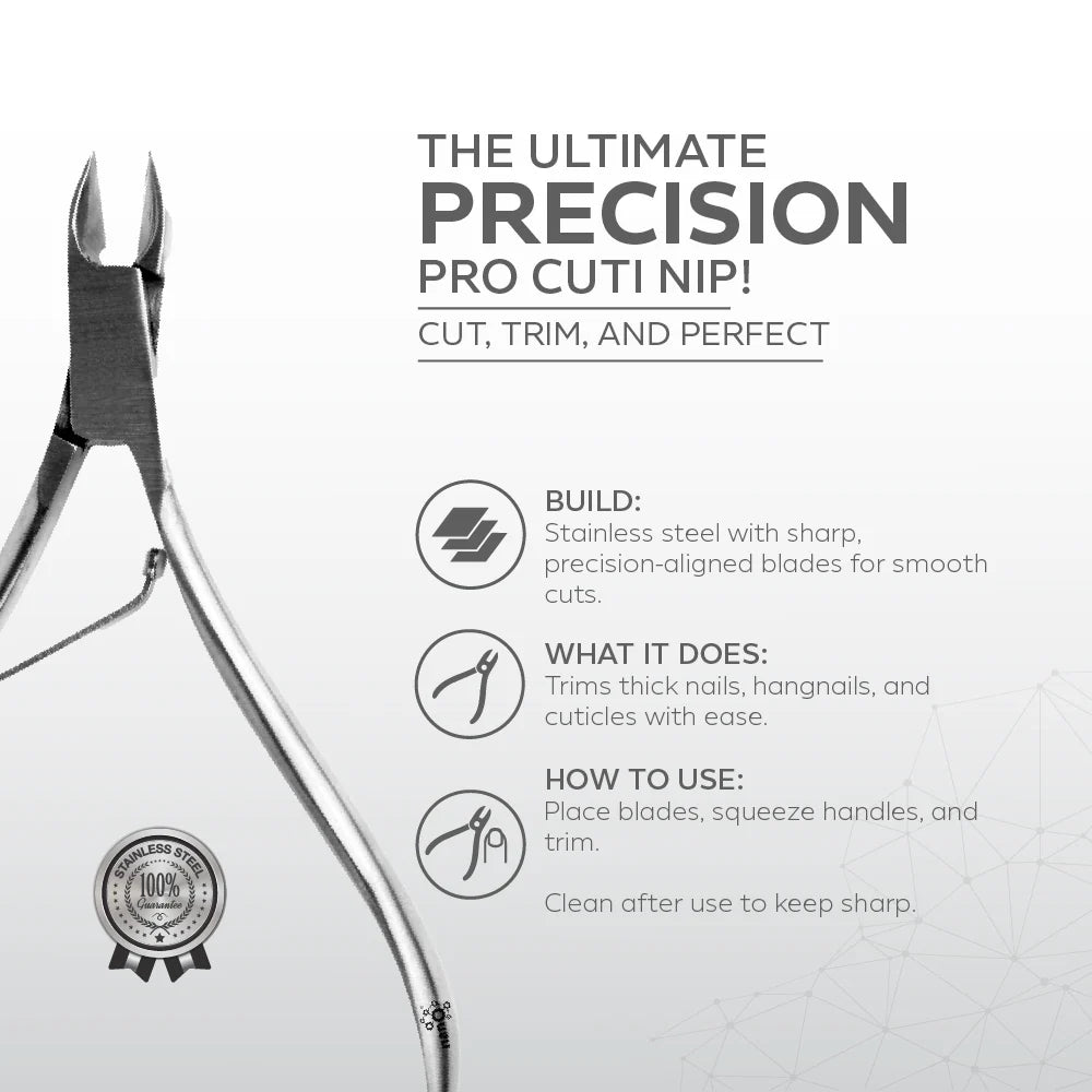 Pro Cuti Nip – Stainless Steel Cuticle Nipper 5mm | Professional Precision Nail Care Tool