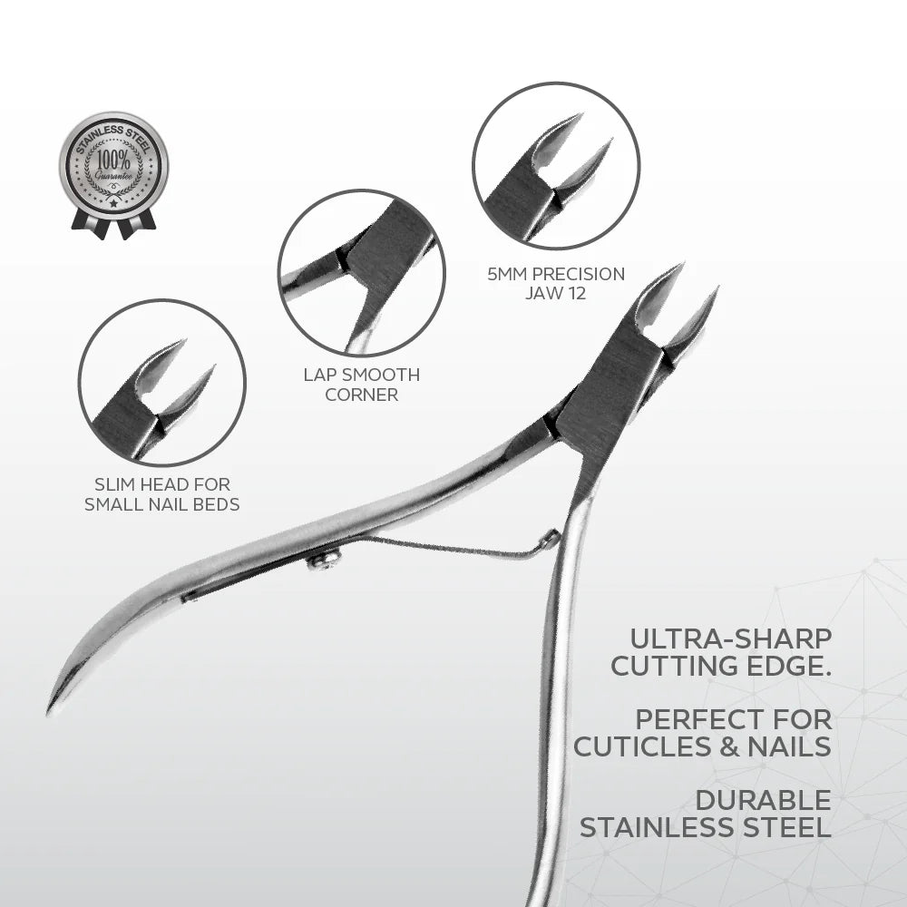 Pro Cuti Nip – Stainless Steel Cuticle Nipper 5mm | Professional Precision Nail Care Tool