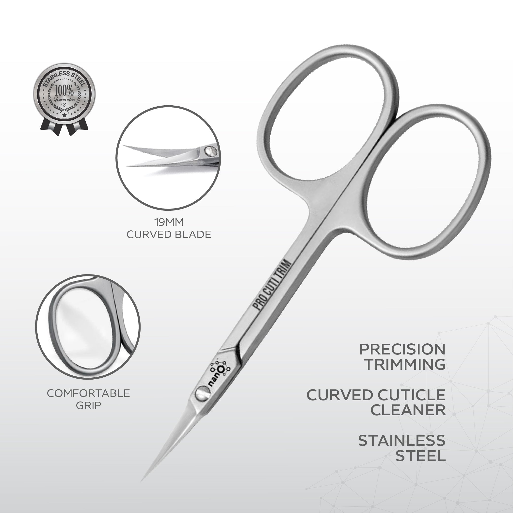 Pro Cuti Trim – Stainless Steel Professional Cuticle Scissors | Precision, Ergonomic Design
