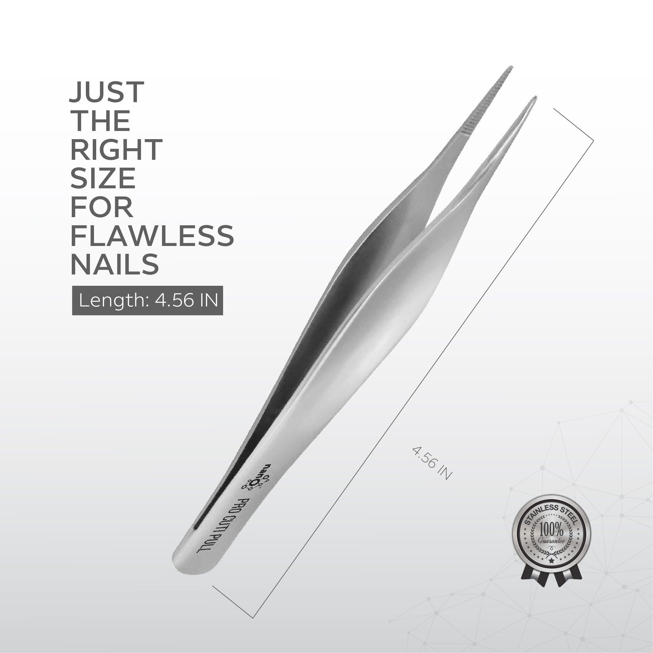 Nano Pro Cuti Pull – 116 mm | Precision Stainless Steel Tweezer for Ingrown Nail Care