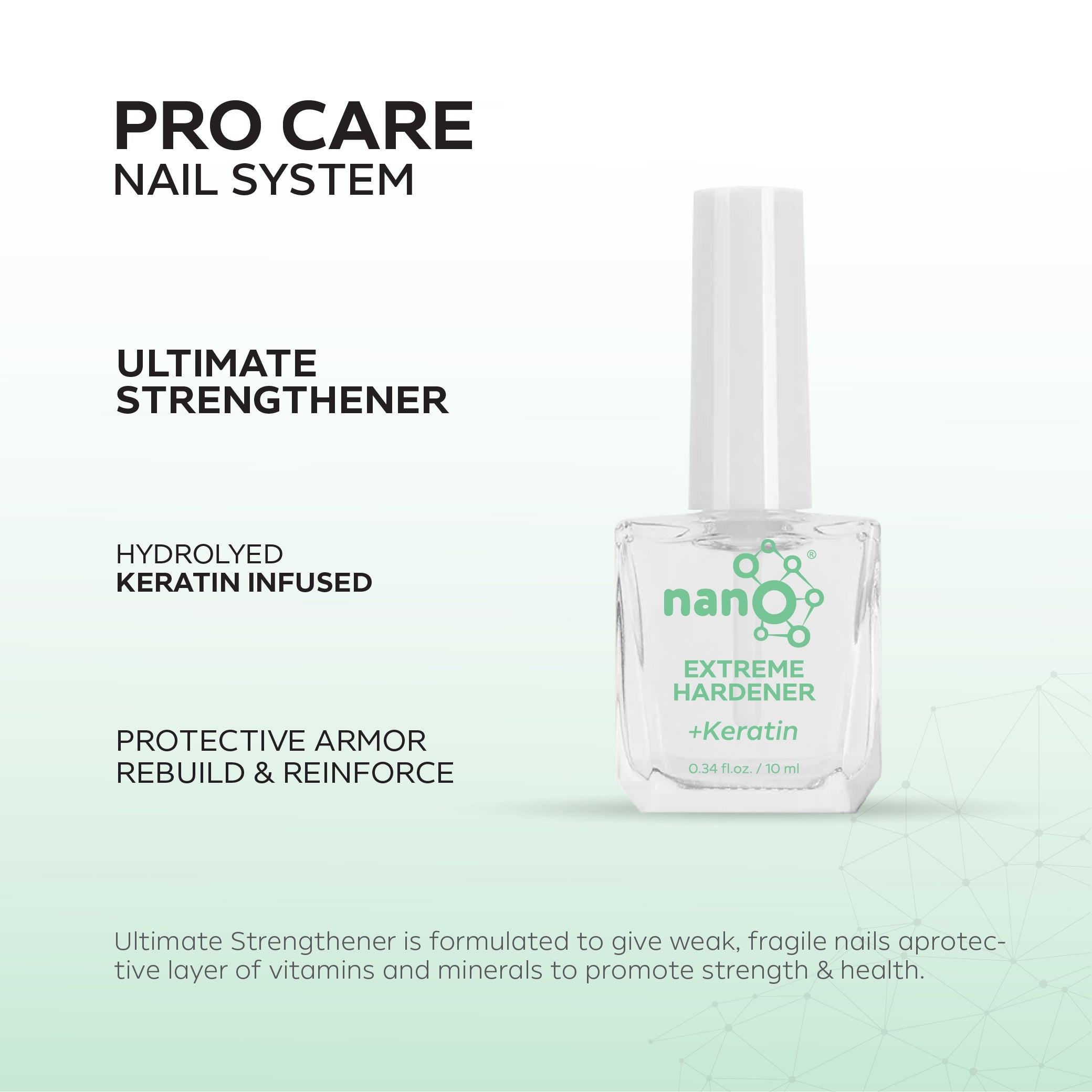 Nano® Pro Care Extreme Hardener – 10ml | Advanced Keratin Nail Strengthener
