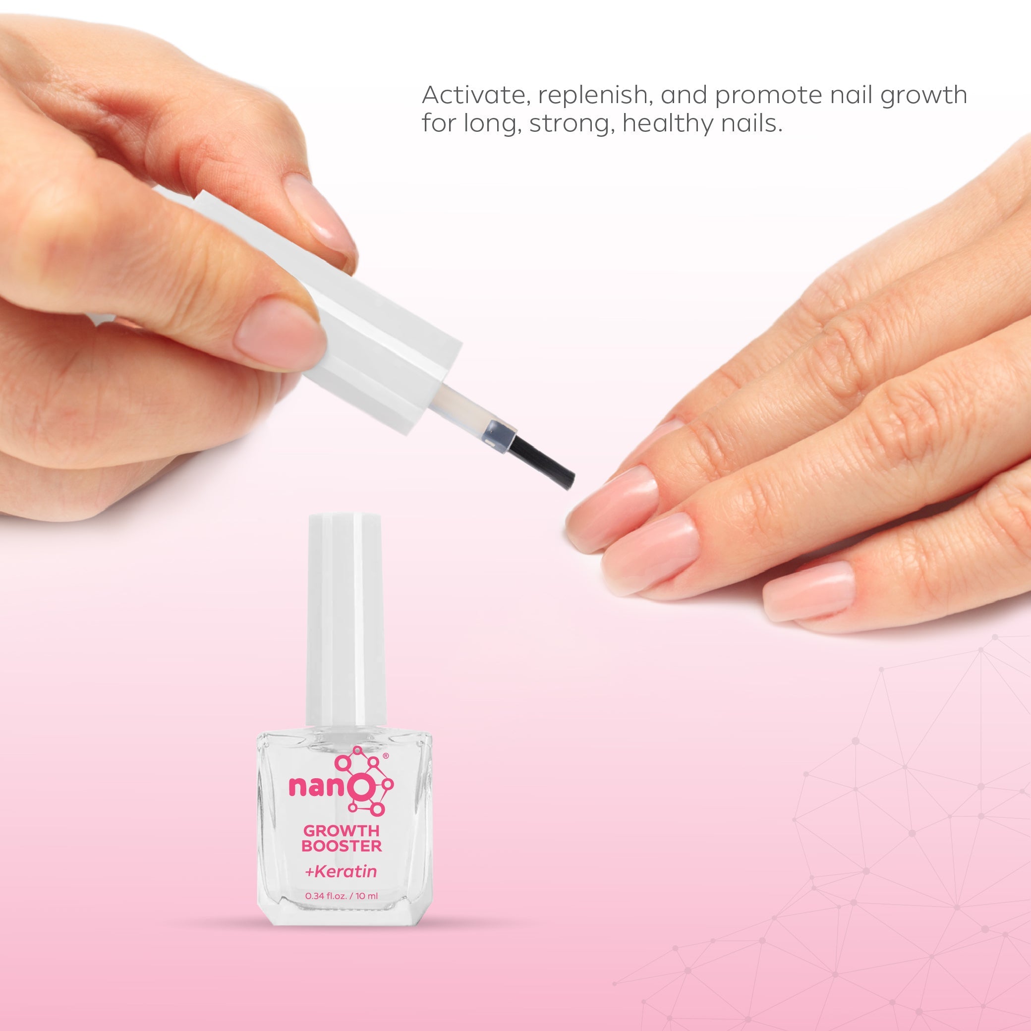Nano® Pro Care Growth Booster – 10ml | Keratin & Vitamin-Enriched Nail Strengthener | Promotes Nail Growth and Repair