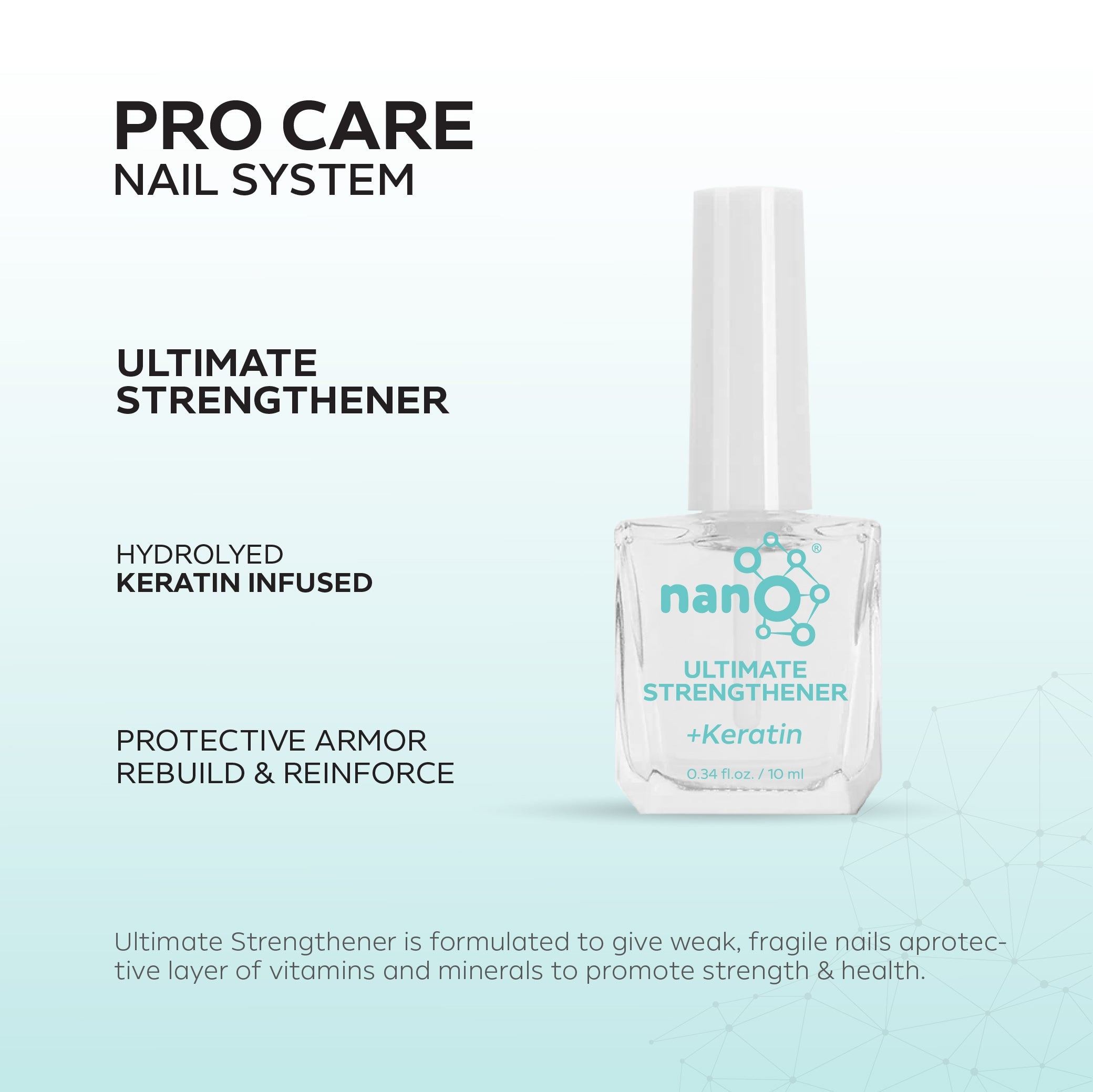 Nano® Pro Care Ultimate Strengthener – 10ml | Keratin & Biotin Nail Repair Treatment