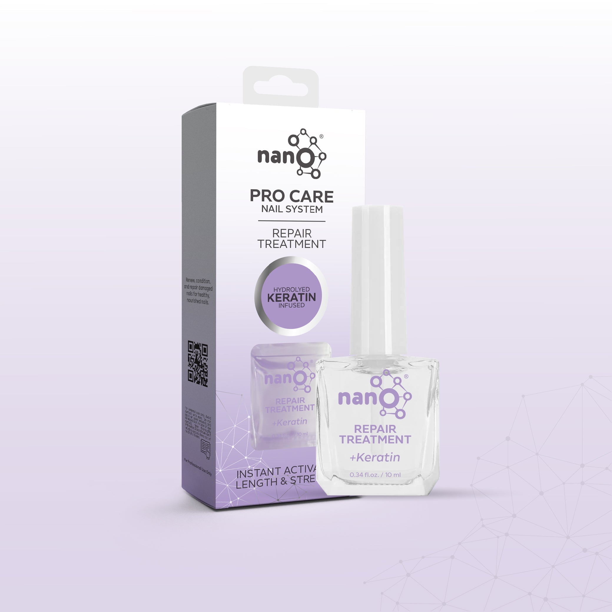 Nano® Pro Care Nail System – Repair Treatment 10ml | Keratin & Vitamin-Infused Formula for Nail Strengthening and Recovery