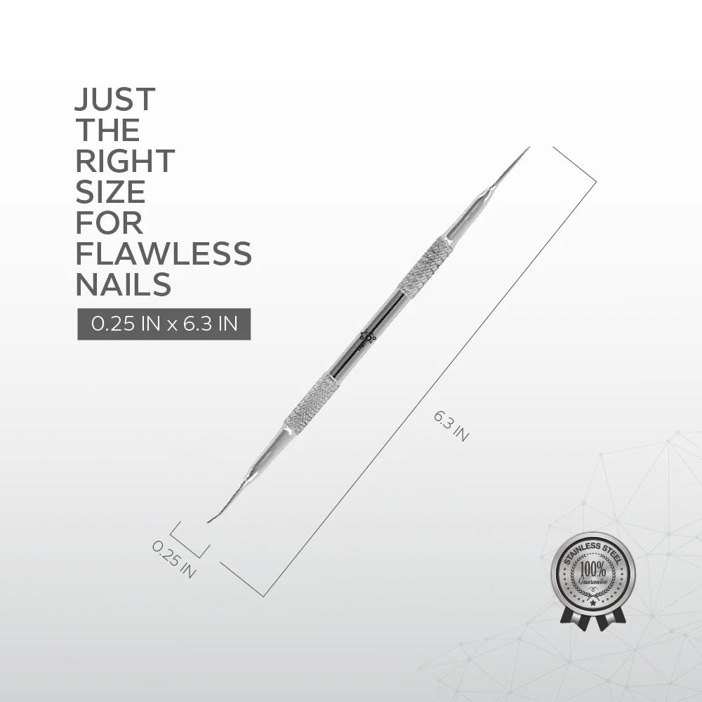 Nano Pro Cuti File – 161mm | Dual-Ended Stainless Steel Nail File for Precision Pedicure Care