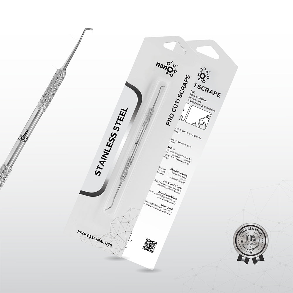 Nano Pro Cuti Scrape – 151mm | Dual-Ended Pedicure Tool for Callus and Ingrown Nail Care