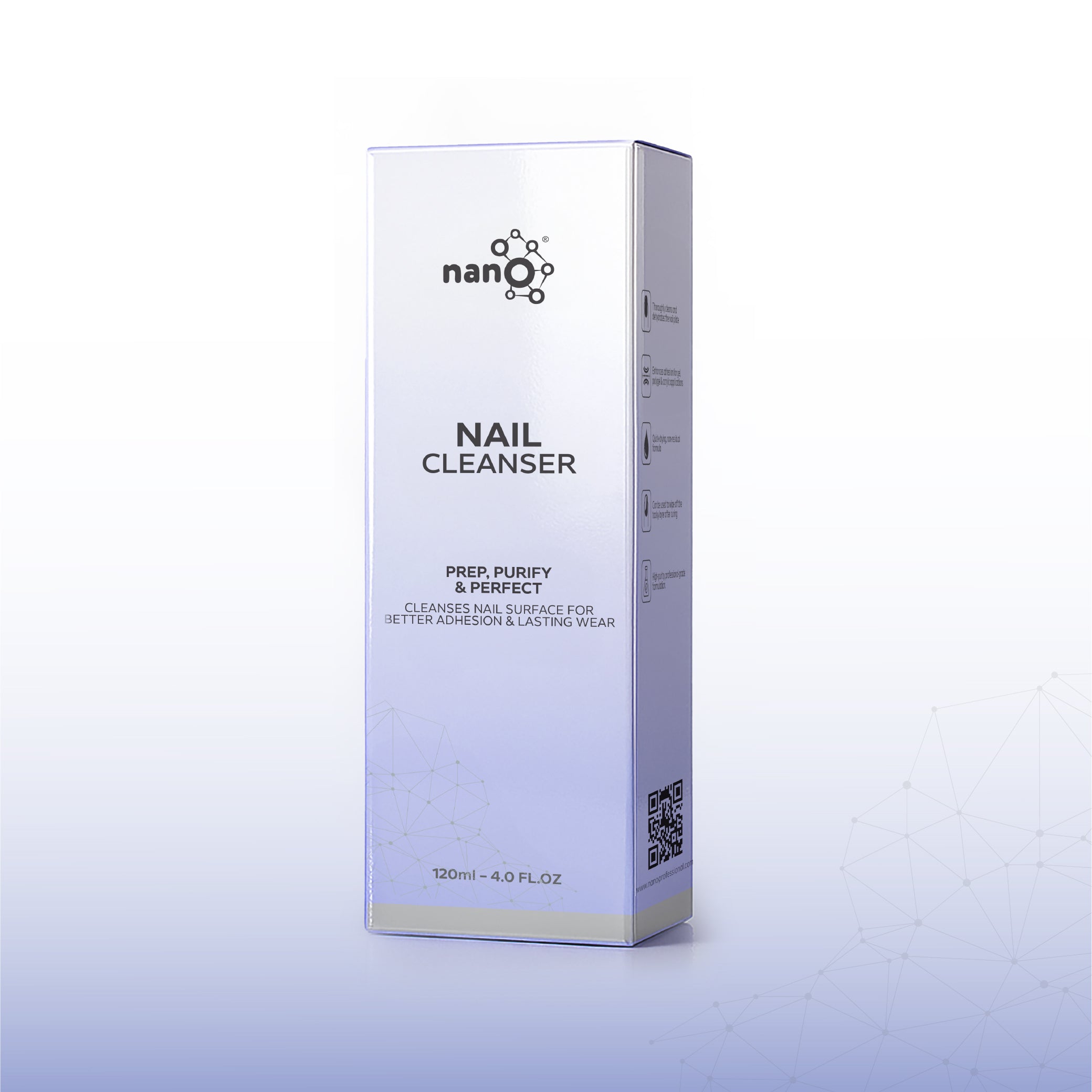 Nano® Nail Cleanser – 120ml | Professional Nail Prep Solution for Gel, Acrylic & Polygel Systems