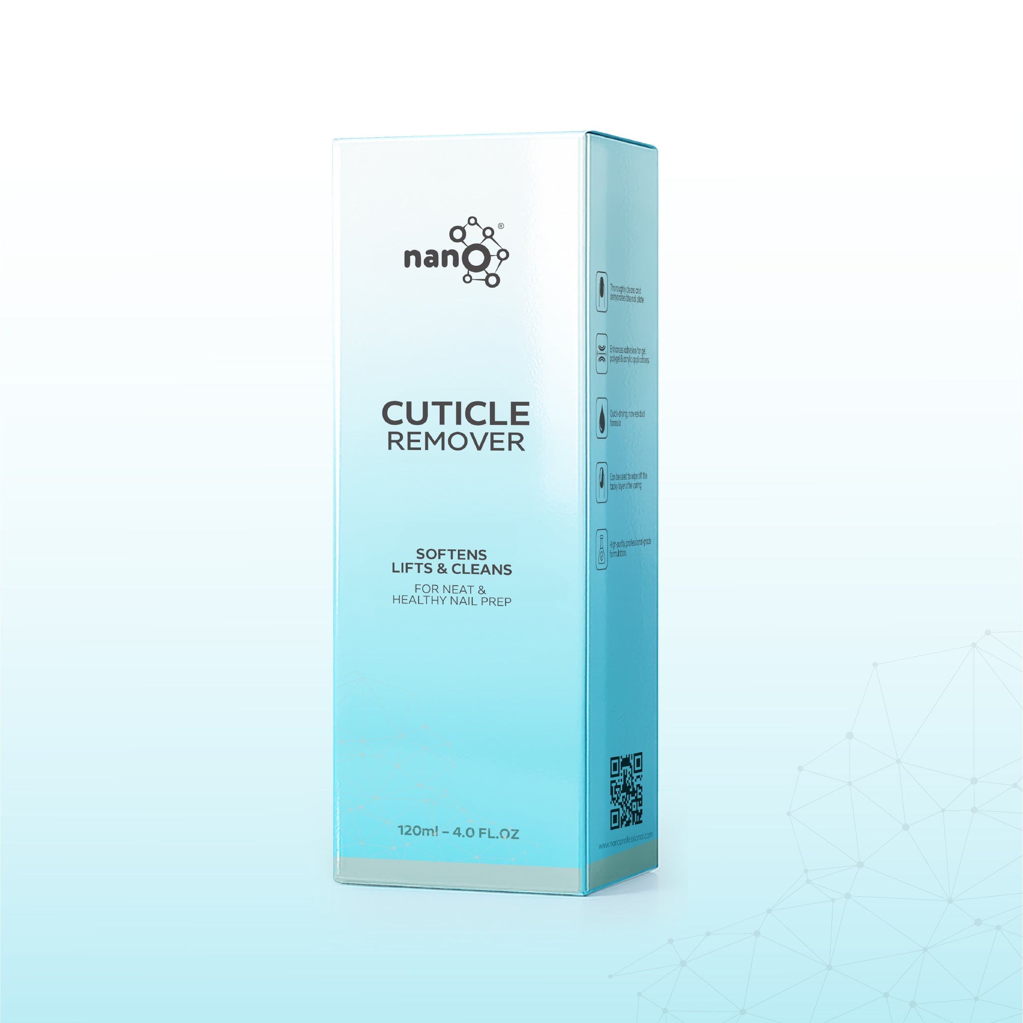 Nano® Cuticle Remover – 120ml | Fast-Acting Cuticle Softener for Manicure & Pedicure Prep