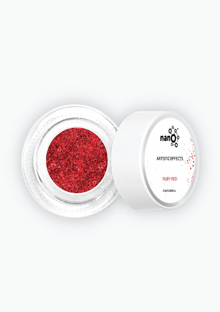 Ruby Red Glitter Foil Powder 0.8gm