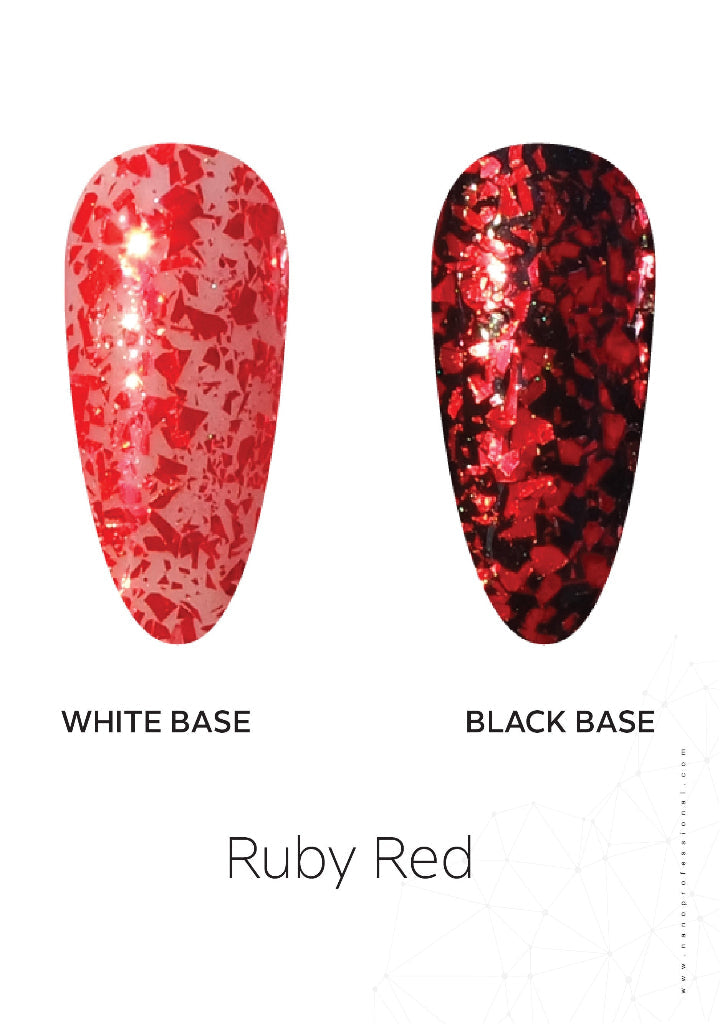 Ruby Red Glitter Foil Powder 0.8gm