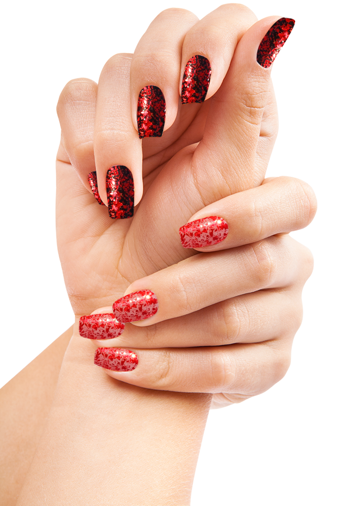 Ruby Red Glitter Foil Powder 0.8gm