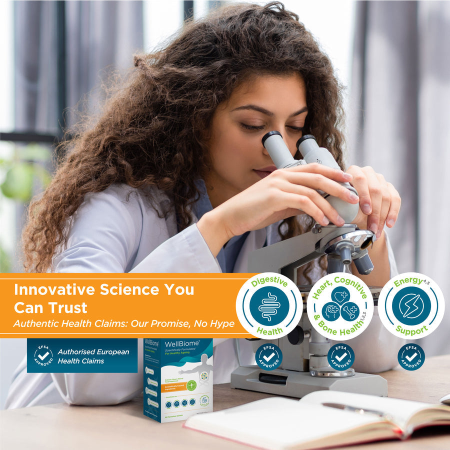 WellBiome - Prebiotic Fibre Complex for Gut Health Support - 30 Servings