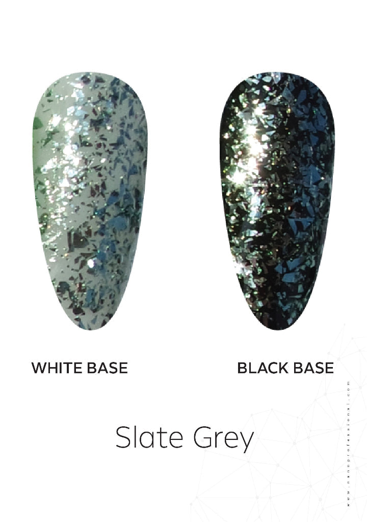 Slate Grey Glitter Foil Powder 0.8gm
