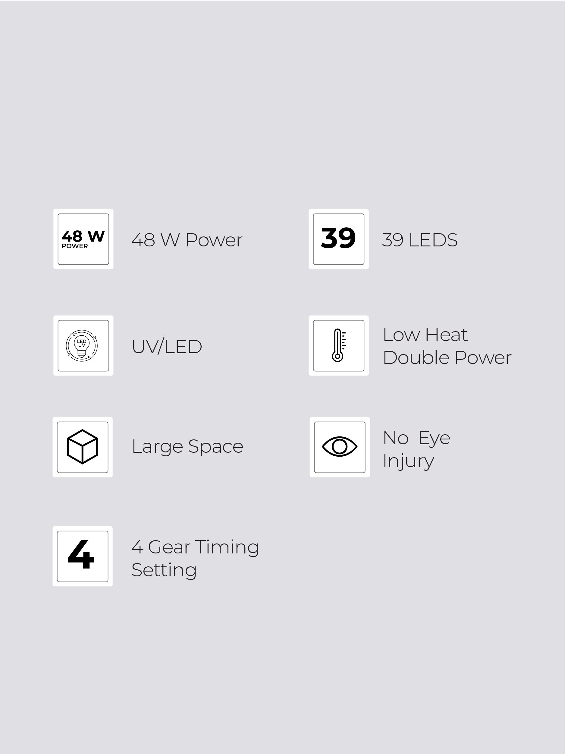 Nano® Smart UV/LED Nail Lamp 48w