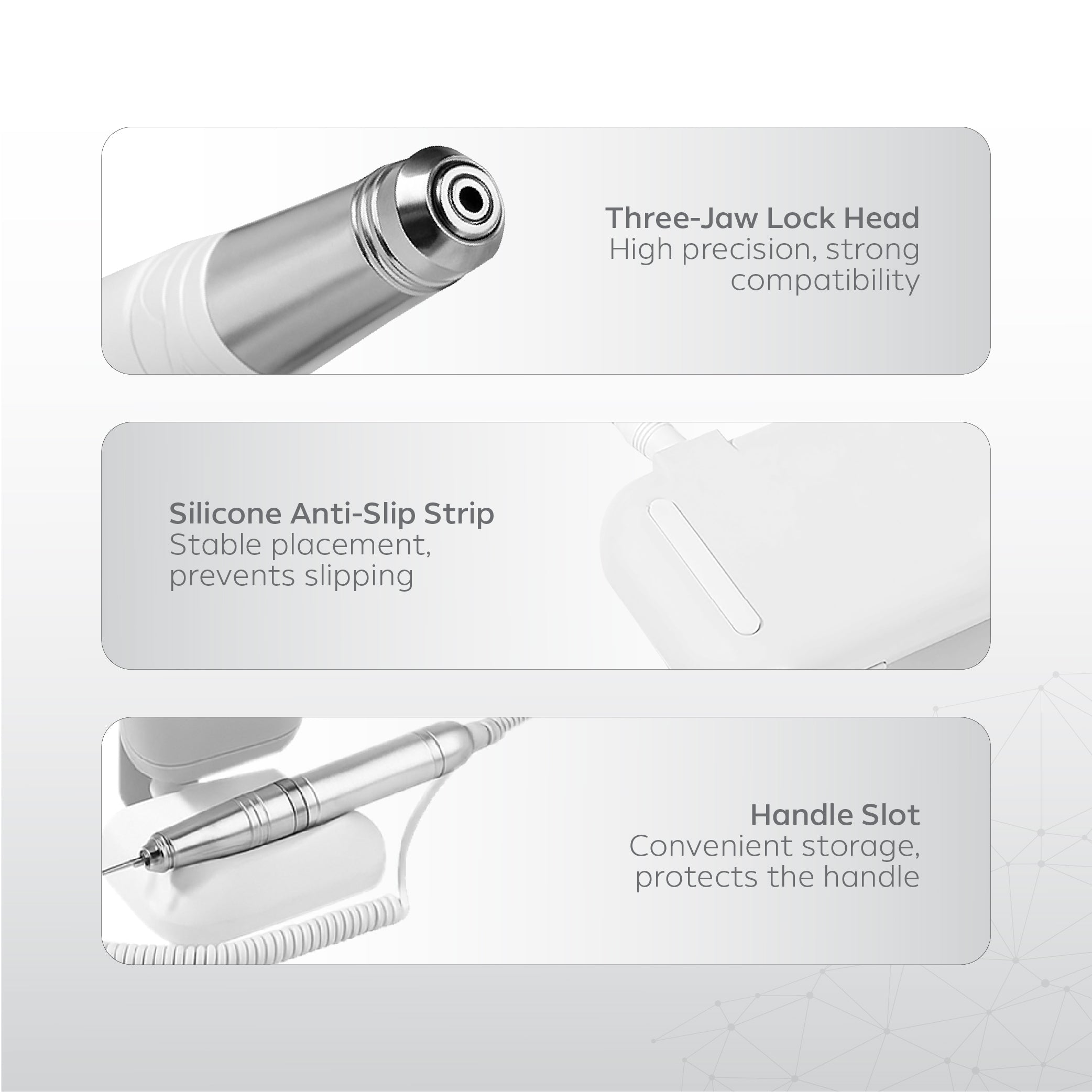 Nano® Sonic Pro E-File Nail Drill Machine - 40,000 RPM | Brushless Electric Nail Drill Machine