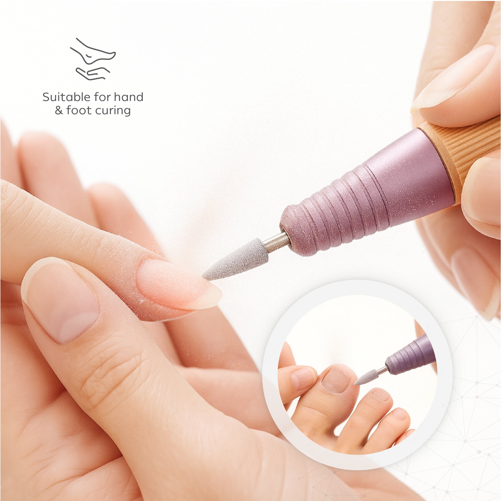 Nano® Spin Pro Portable Nail Drill – 30,000 RPM | Professional Electric Nail File with LCD Display