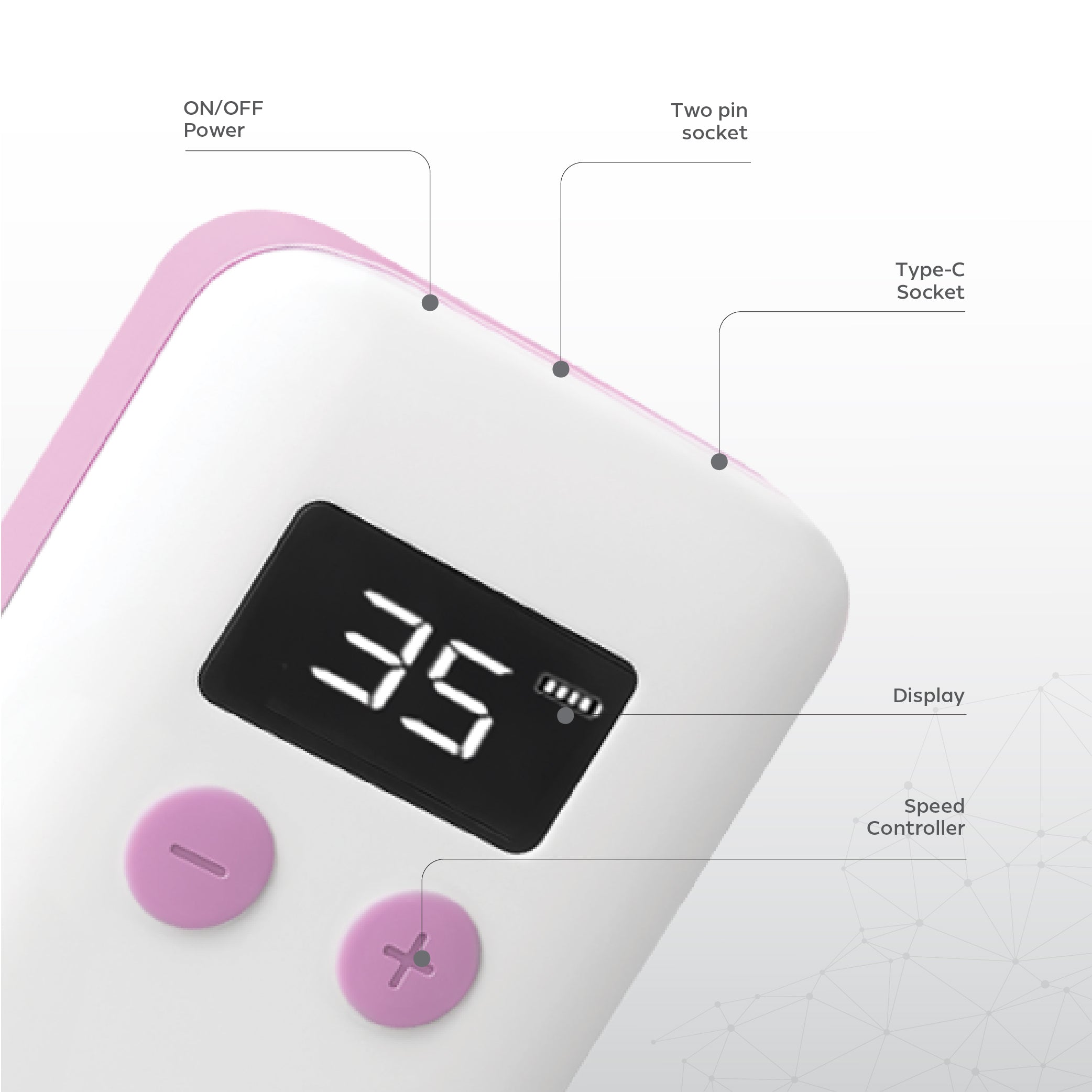 Nano® Spin Pro Portable Nail Drill – 30,000 RPM | Professional Electric Nail File with LCD Display