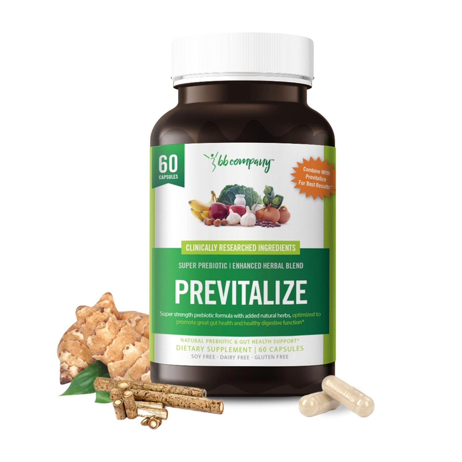 Better Body Co. Previtalize Prebiotic Formula for Women – 60 Capsules