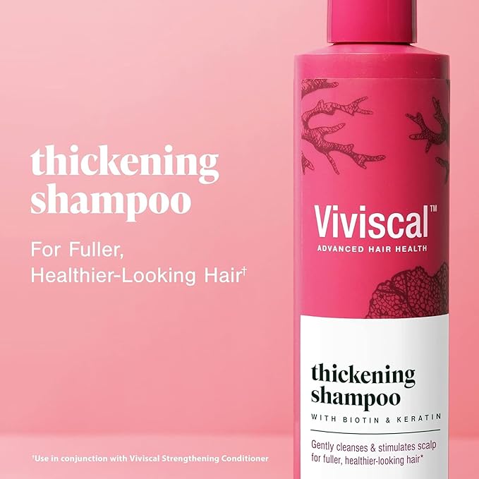 Viviscal Thickening Shampoo | Boost Volume & Regrowth for Thinning Hair| Reduces Breakage for Fuller Volume, 250ml