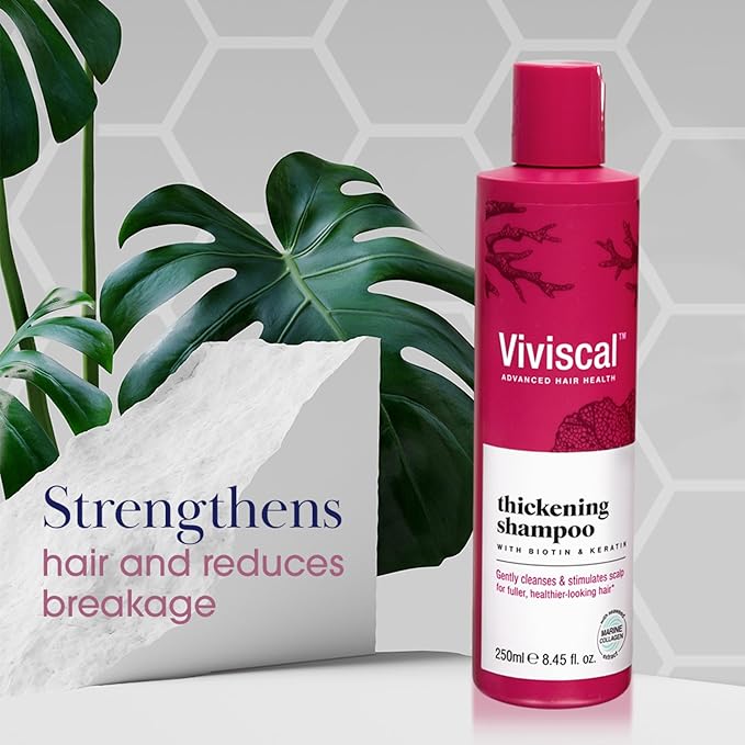Viviscal Thickening Shampoo | Boost Volume & Regrowth for Thinning Hair| Reduces Breakage for Fuller Volume, 250ml