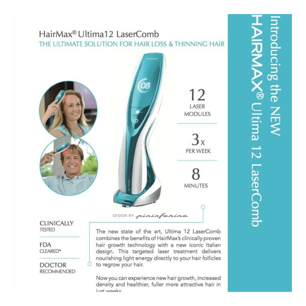 Hairmax Ultima 12 Laser Comb (FDA Cleared)