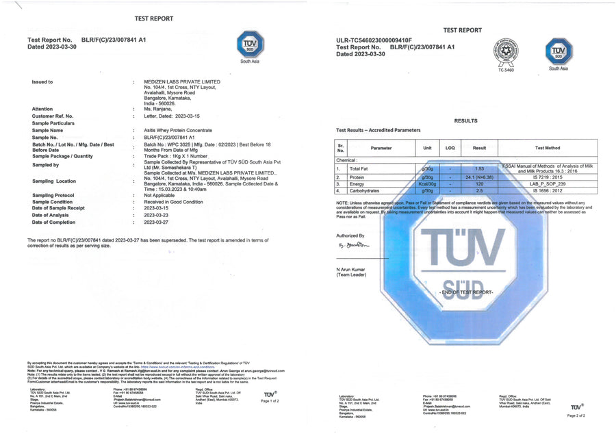 AS-IT-IS Nutrition RAW Whey Protein Concentrate Unflavoured 2.2 lb