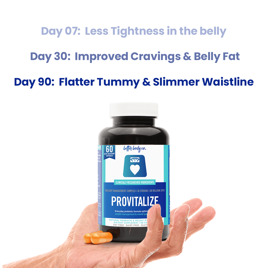 Original Provitalize | Natural Menopause Probiotics for Weight Gain, Hot Flashes, Night Sweats, Low Energy, Mood Swings, Gut Health. Unique Probiotics Formula