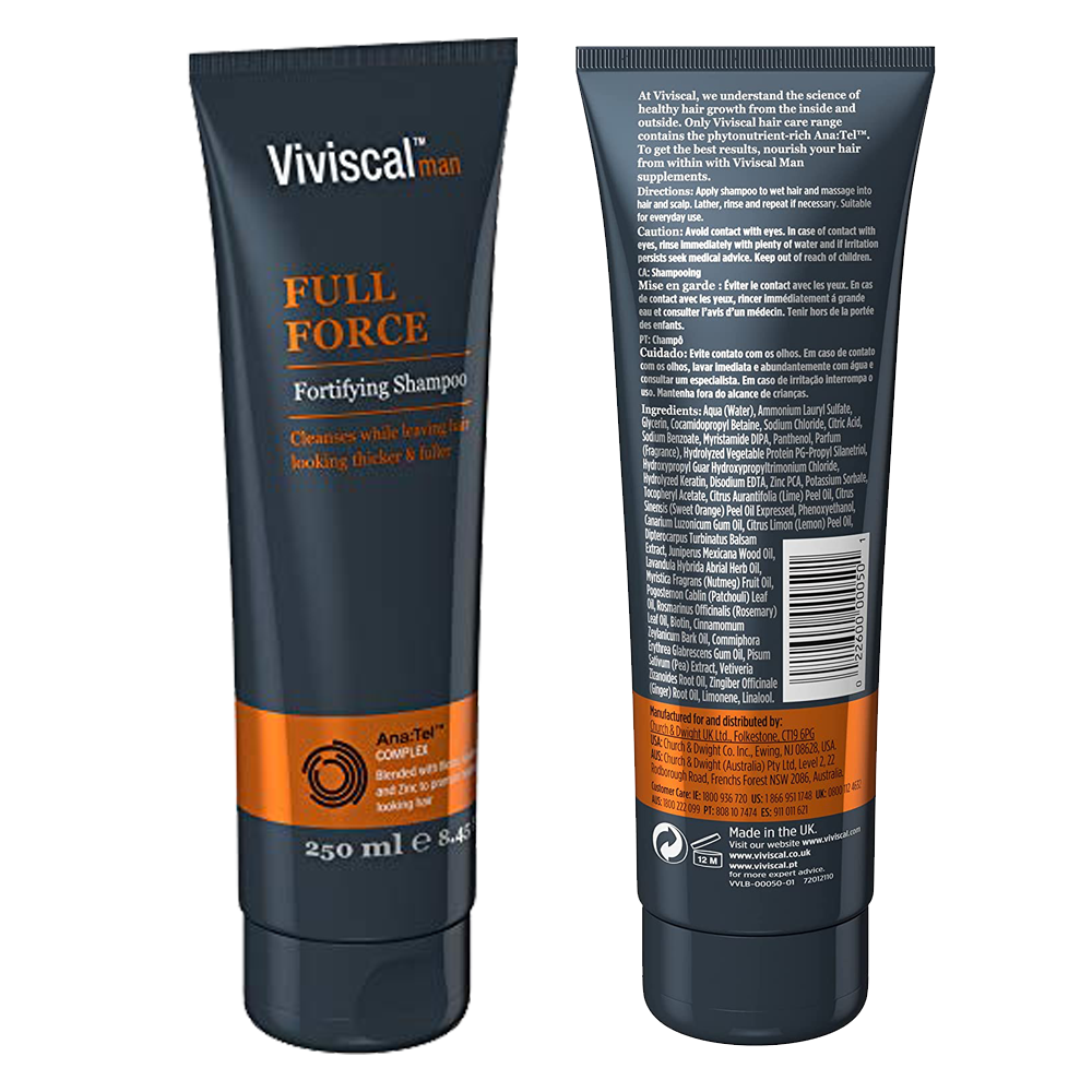 Viviscal Full Force Fortifying Shampoo For Men - 250ml